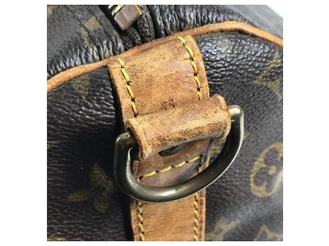 Keepall Borsa a Spalla in Tela Monogram Louis Vuitton Marrone - vista 11