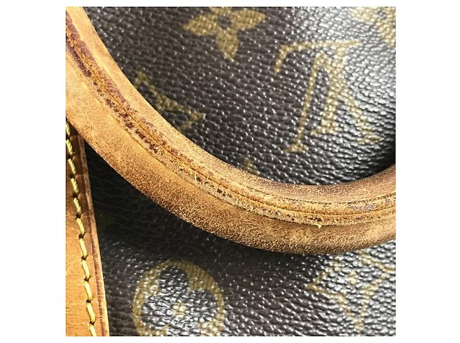Keepall Borsa a Spalla in Tela Monogram Louis Vuitton Marrone - vista 13