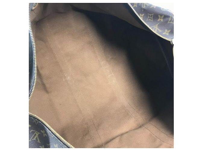 Keepall Borsa a Spalla in Tela Monogram Louis Vuitton Marrone - vista 14