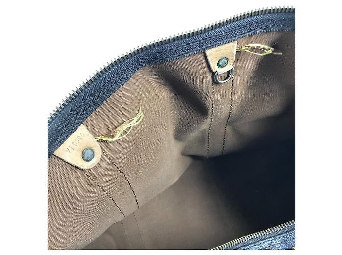 Keepall Borsa a Spalla in Tela Monogram Louis Vuitton Marrone - vista 17