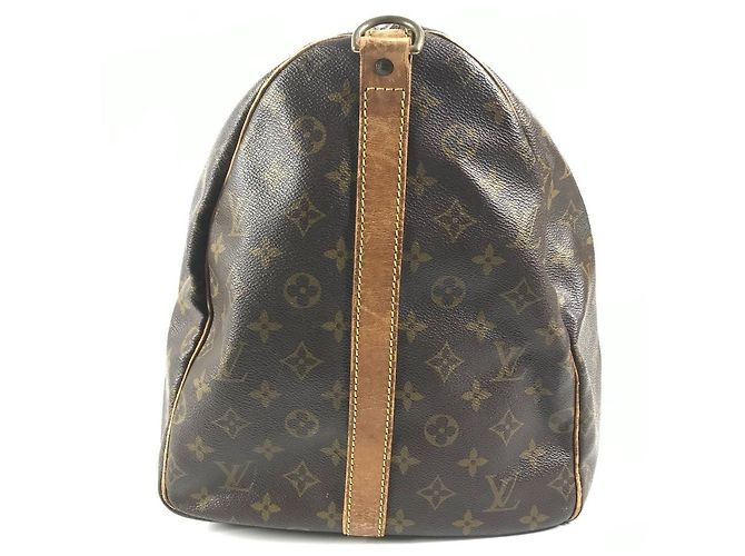 Keepall Borsa a Spalla in Tela Monogram Louis Vuitton Marrone - vista 4