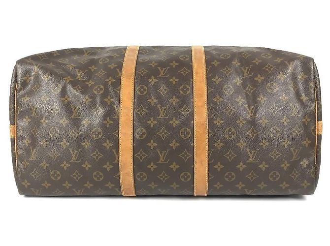 Keepall Borsa a Spalla in Tela Monogram Louis Vuitton Marrone - vista 5