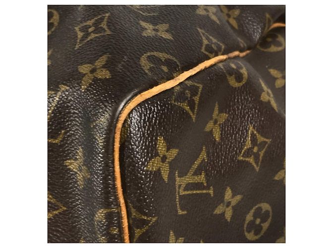 Keepall Borsa a Spalla in Tela Monogram Louis Vuitton Marrone - vista 6