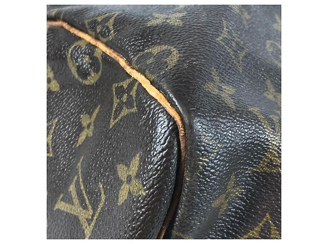 Keepall Borsa a Spalla in Tela Monogram Louis Vuitton Marrone - vista 7