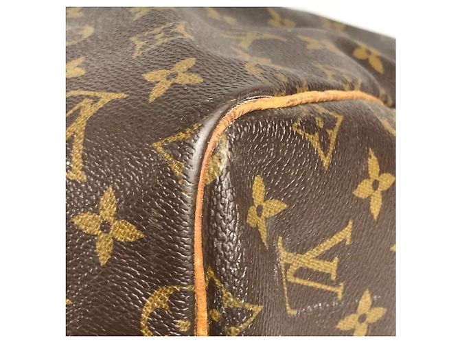Keepall Borsa a Spalla in Tela Monogram Louis Vuitton Marrone - vista 8