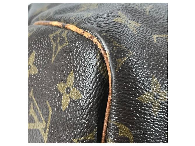 Keepall Borsa a Spalla in Tela Monogram Louis Vuitton Marrone - vista 9