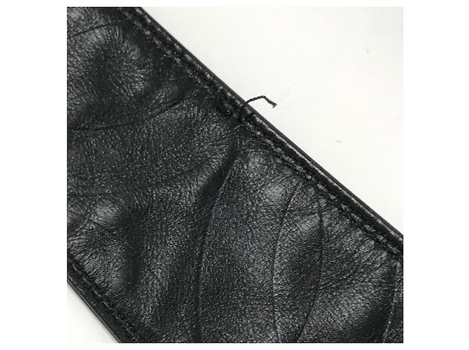 Borsa a tracolla in pelle nera Chanel Nero - vista 10