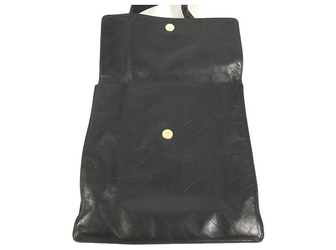 Borsa a tracolla in pelle nera Chanel Nero - vista 11