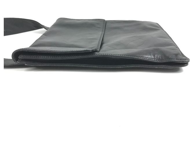 Borsa a tracolla in pelle nera Chanel Nero - vista 4