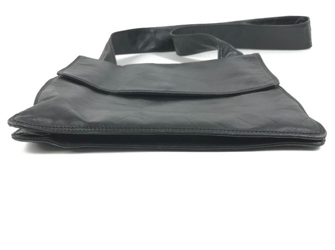 Borsa a tracolla in pelle nera Chanel Nero - vista 6
