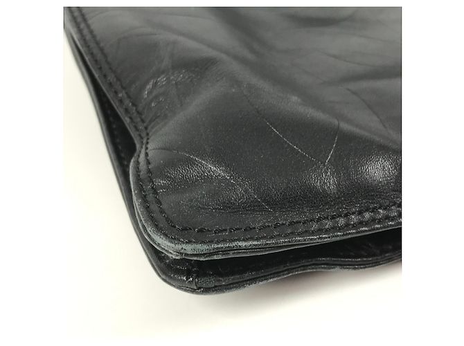 Borsa a tracolla in pelle nera Chanel Nero - vista 8