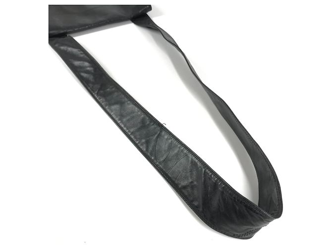 Borsa a tracolla in pelle nera Chanel Nero - vista 9