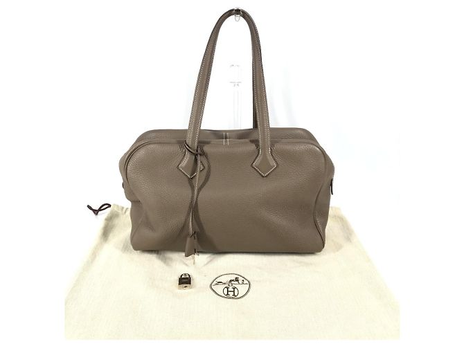 Borsa a spalla Victoria 35 di Hermès Marrone - vista 18