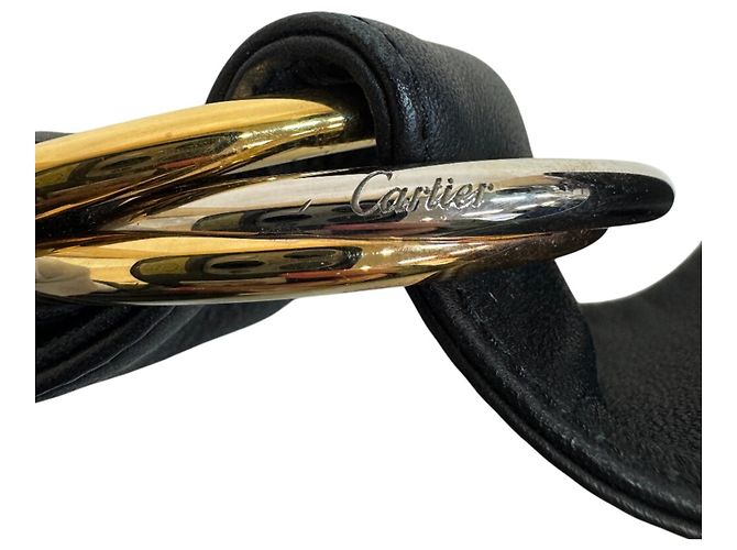 Borsa a Spalla Trinity Mini di Cartier Nero - vista 15