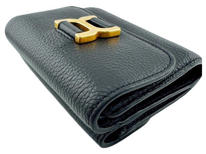 Chloé Marcie Small Trifold Wallet in Black - view 3