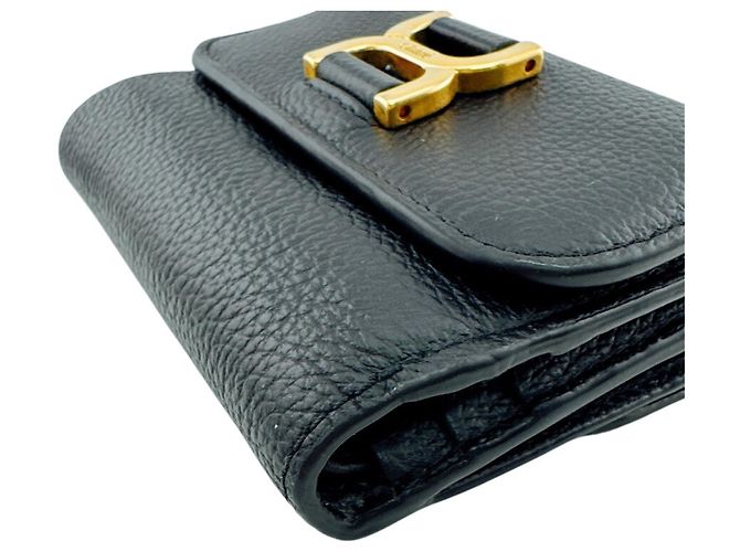 Chloé Marcie Small Trifold Wallet in Black - view 5