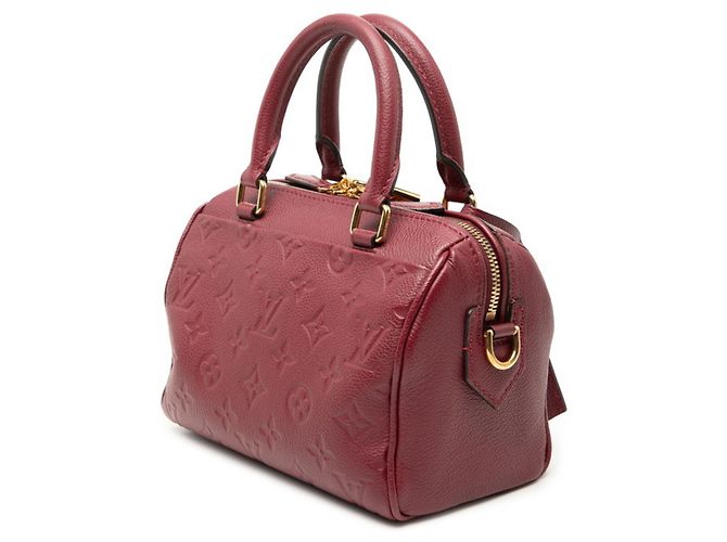 Borsa a Spalla Speedy Bandouliere 20 in Monogram Empreinte Louis Vuitton Rosso Bordò - vista 2