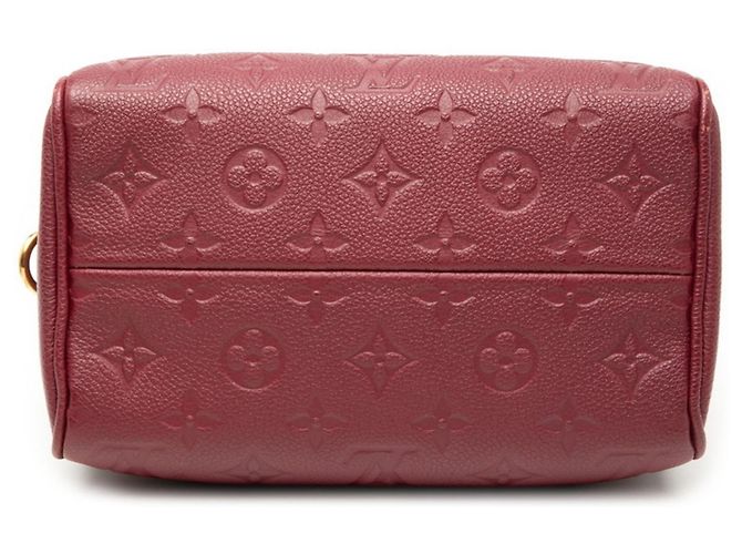 Borsa a Spalla Speedy Bandouliere 20 in Monogram Empreinte Louis Vuitton Rosso Bordò - vista 3
