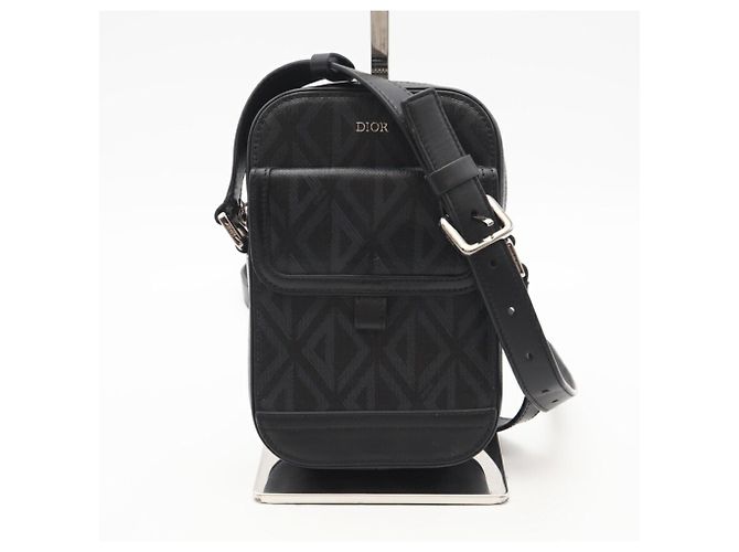 Borsa a spalla verticale Dior CD Diamond Christian Dior Marrone Nero - vista 2