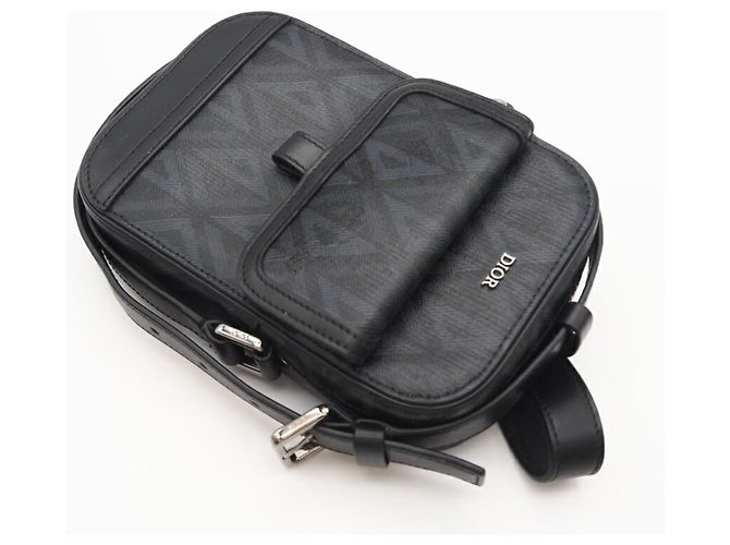 Borsa a spalla verticale Dior CD Diamond Christian Dior Marrone Nero - vista 3
