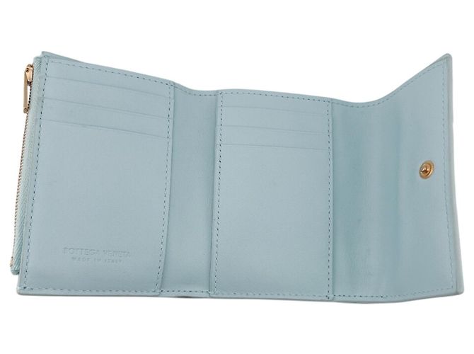 Billetera Compacta Cassette Bottega Veneta en Azul - vista 11