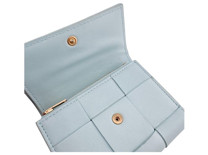 Billetera Compacta Cassette Bottega Veneta en Azul - vista 9