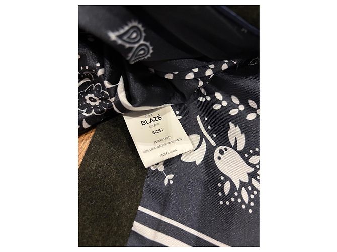 Autre Marque Blaze Milano Abrigo de Lana de Doble Botonadura Verde Oscuro - vista 3