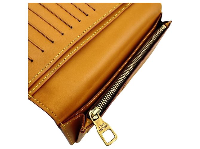 Brazza Louis Vuitton Monogram Lang Wallet Braun - Ansicht 10