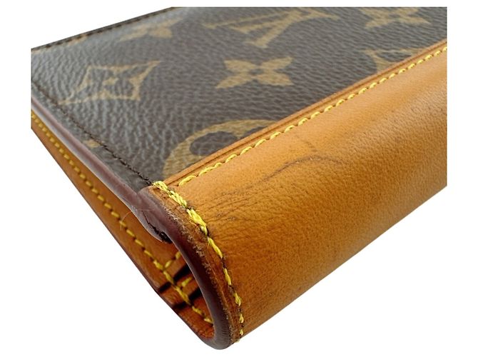 Brazza Louis Vuitton Monogram Lang Wallet Braun - Ansicht 4