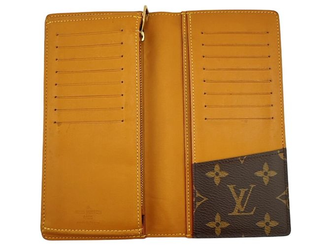 Brazza Louis Vuitton Monogram Lang Wallet Braun - Ansicht 8