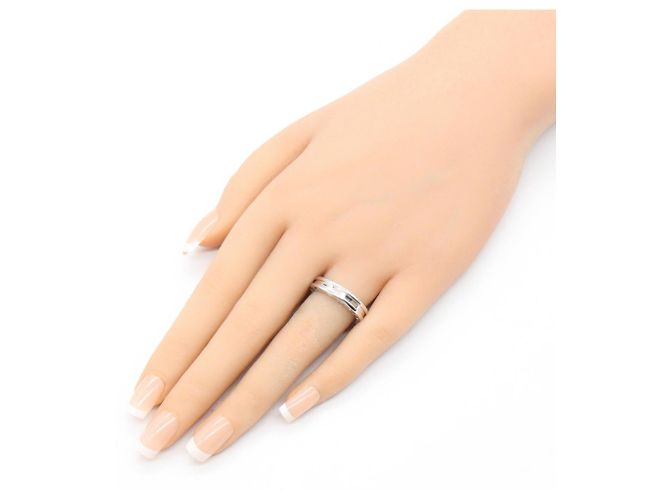 Bulgari Anello Bvlgari B-zero1 in oro bianco 18K Argento - vista 7