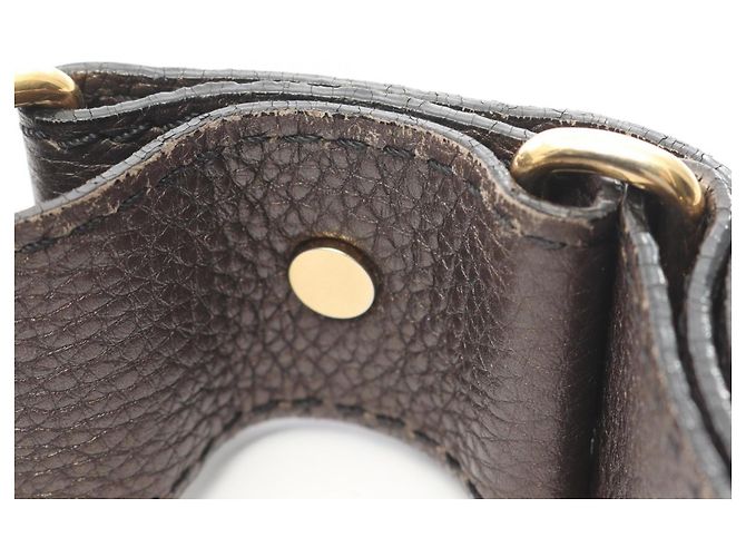 Céline Borsa a tracolla in pelle marrone Celine - vista 13