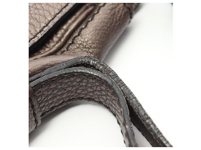 Céline Borsa a tracolla in pelle marrone Celine - vista 15