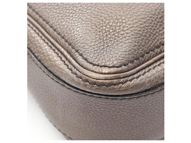 Céline Borsa a tracolla in pelle marrone Celine - vista 5