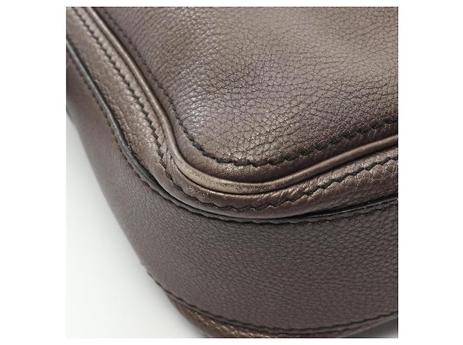 Céline Borsa a tracolla in pelle marrone Celine - vista 8