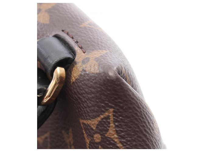 Zaino/borsa Louis Vuitton Montsouris NM PM Marrone Nero - vista 10