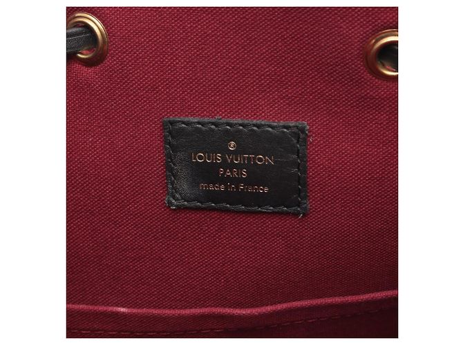 Zaino/borsa Louis Vuitton Montsouris NM PM Marrone Nero - vista 4