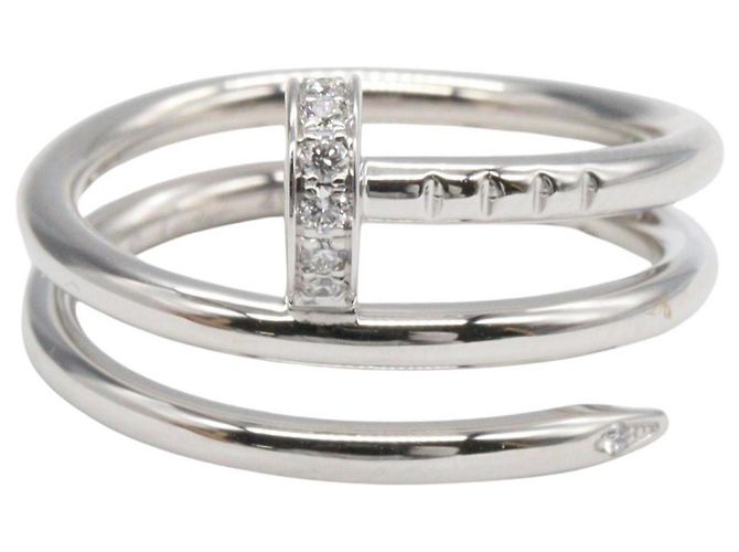 Cartier Juste Unclée Diamantring Silber - Ansicht 2