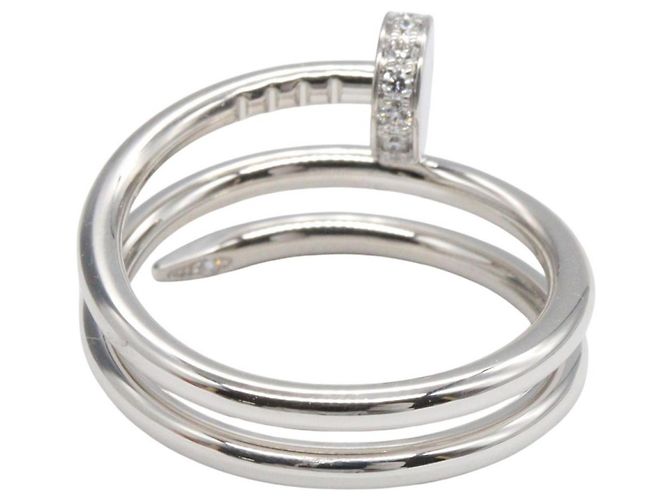 Cartier Juste Unclée Diamantring Silber - Ansicht 3