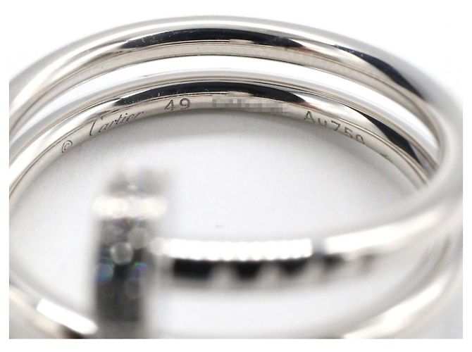 Cartier Juste Unclée Diamantring Silber - Ansicht 4