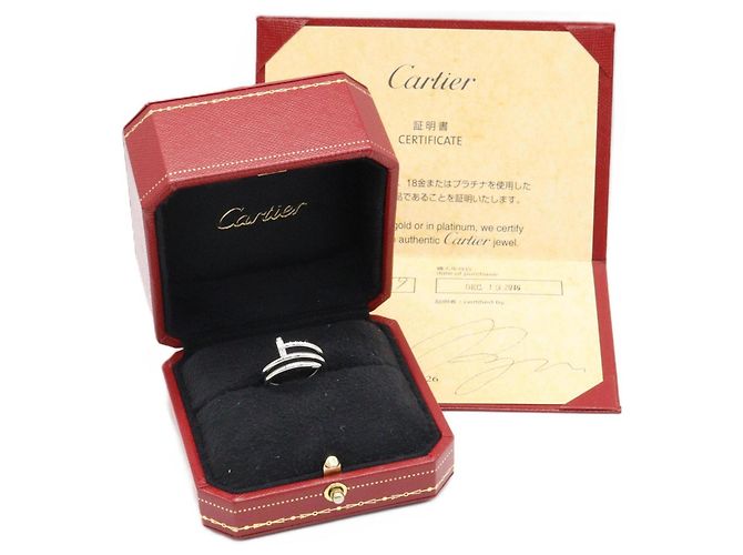 Cartier Juste Unclée Diamantring Silber - Ansicht 7