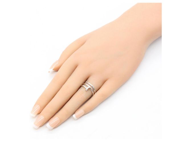 Cartier Juste Unclée Diamantring Silber - Ansicht 8