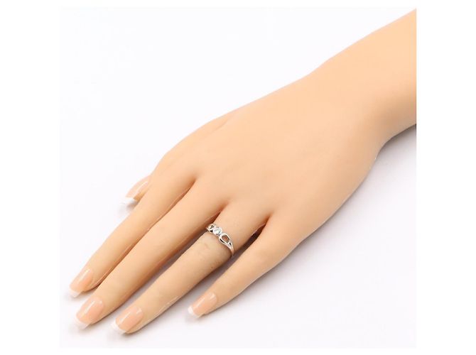 Tiffany & Co. Double Open Diadrop 1PD Ring Silvery - view 7