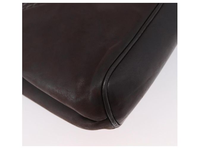 BALLY Borsa a Spalla in Pelle Marrone Scuro Oro Auth ka2757 D'oro - vista 13