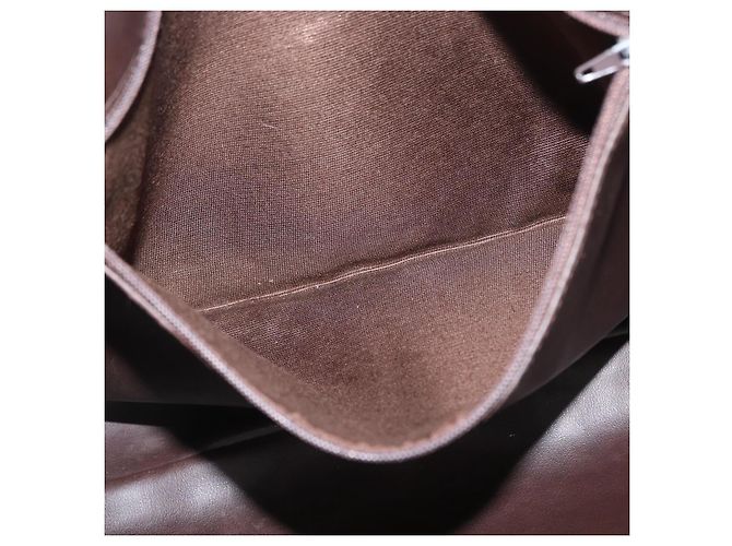 BALLY Borsa a Spalla in Pelle Marrone Scuro Oro Auth ka2757 D'oro - vista 22