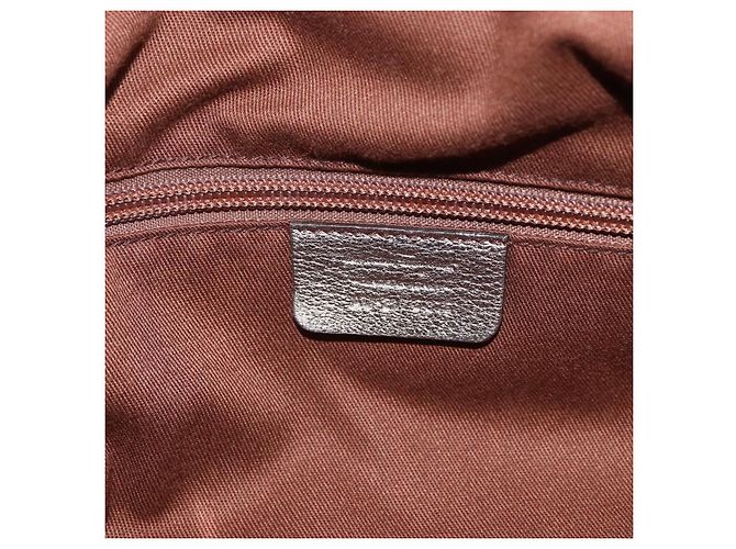 Borsa a mano Gancini in pelle bianca e argento di Salvatore Ferragamo Auth LNZ426 Bianco - vista 16