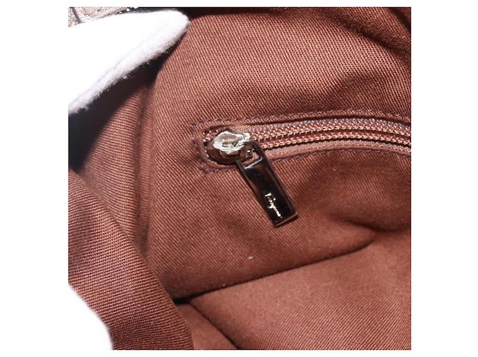Borsa a mano Gancini in pelle bianca e argento di Salvatore Ferragamo Auth LNZ426 Bianco - vista 20