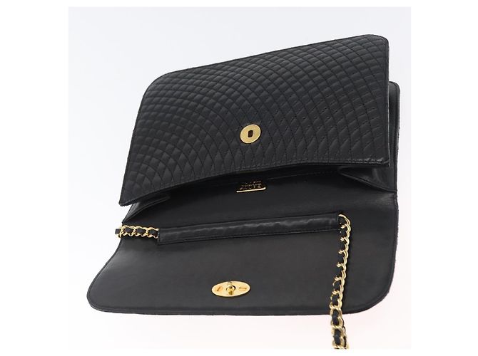BALLY Borsa a Spalla Trapuntata in Pelle 2 in 1 Nera Oro Auth BA11038 Nero D'oro - vista 17