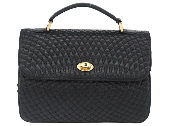 BALLY Borsa a Spalla Trapuntata in Pelle 2 in 1 Nera Oro Auth BA11038 Nero D'oro - vista 2