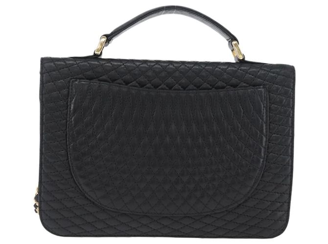 BALLY Borsa a Spalla Trapuntata in Pelle 2 in 1 Nera Oro Auth BA11038 Nero D'oro - vista 3
